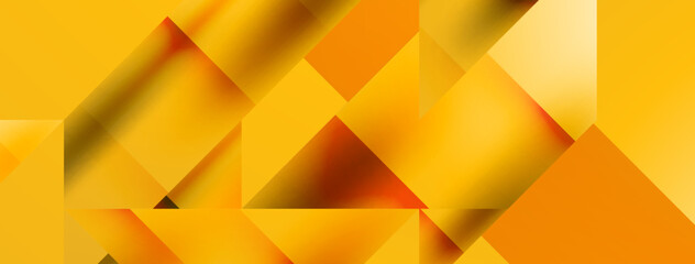 Vivid abstraction unfolds. Triangles in seamless harmony, composing dynamic geometric backdrop. Interplay of angles and hues forms captivating tapestry, evoking modernity and artistic allure