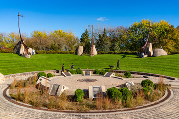 Oodena Celebration Circle at The Forks in Winnipeg, Canada