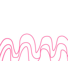 background with bubbles wave monoline pink color abstract 