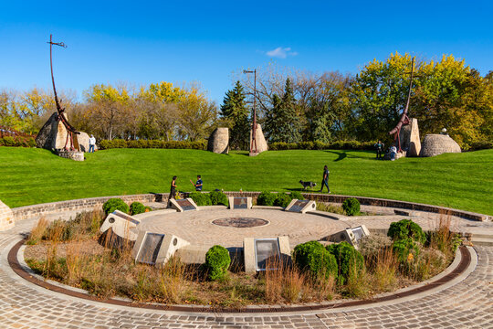 Oodena Celebration Circle at The Forks in Winnipeg, Canada