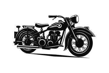 motorcycle icon design vector silhouette