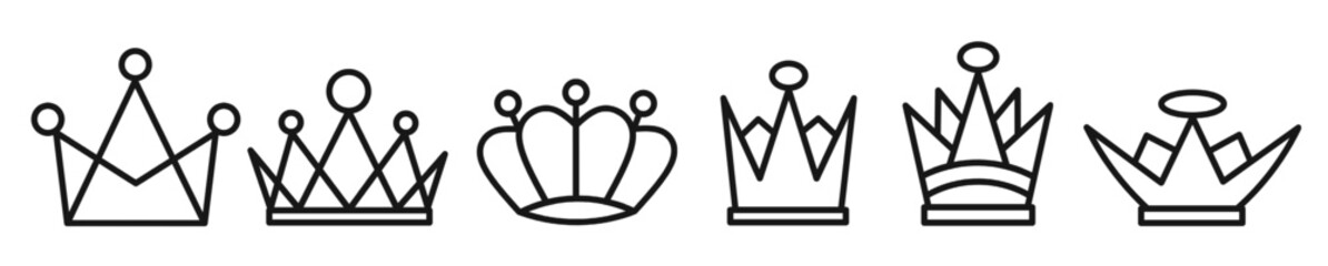 Crown icon template. Stock vector illustration. - obrazy, fototapety, plakaty