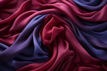 Velvet maroon and sapphire blue intertwining in a captivating embrace