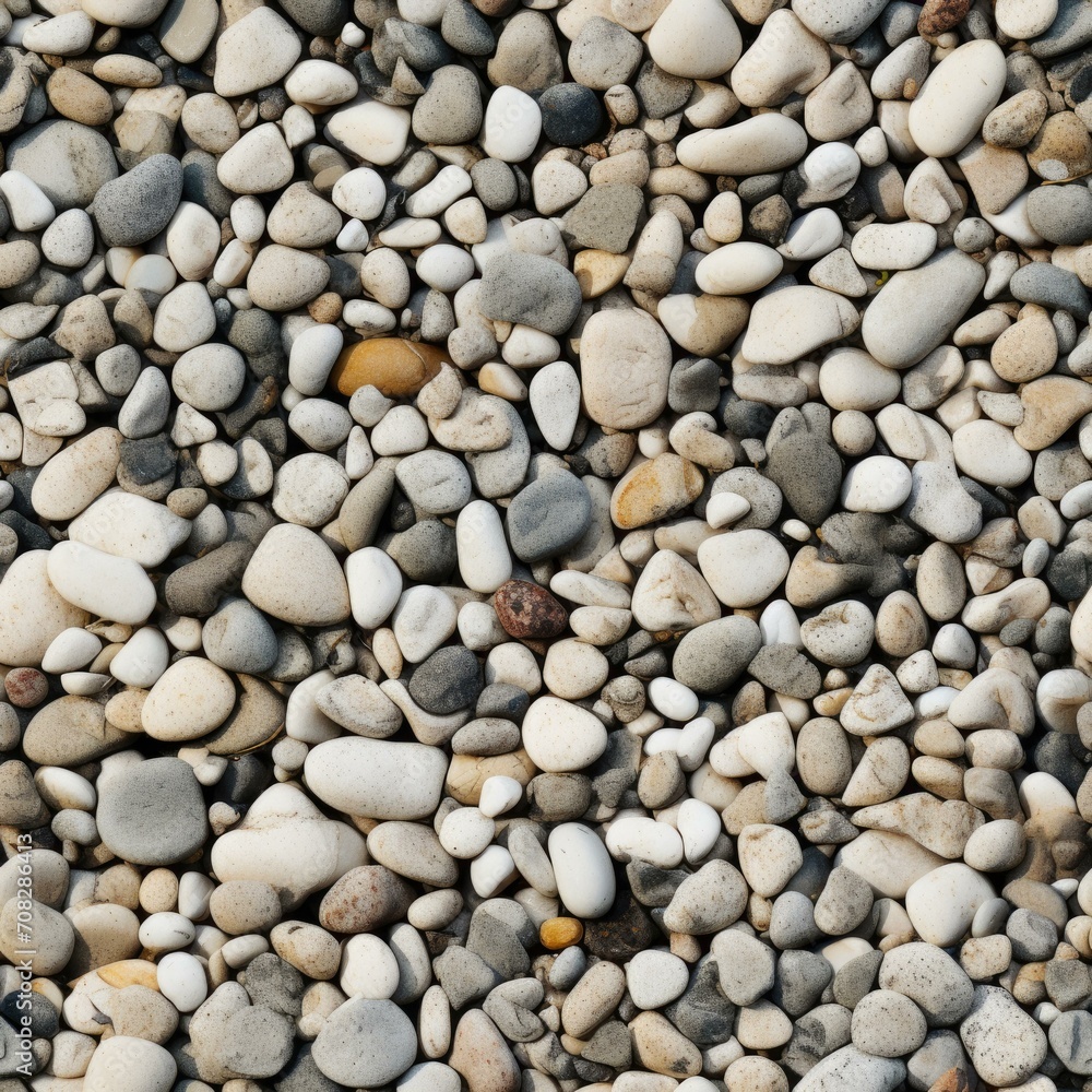 Poster a close up of a bunch of pebbles. generative ai.