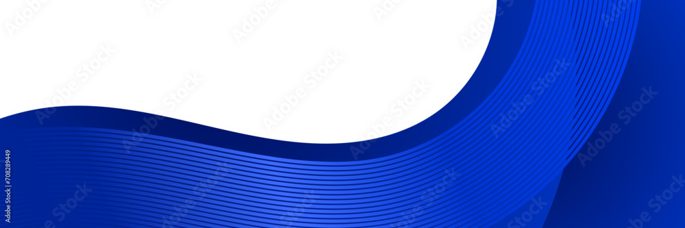 Poster elegant blue gradient background with glowing lines