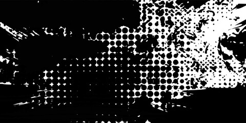 Distressed black and white grunge seamless texture. Overlay scratched design background.Halftone smooth grunge vector urban texture. Distressed overlay texture. Grunge background. 