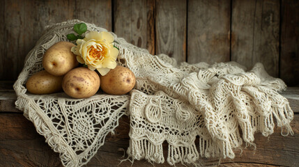 potatoes and garlic