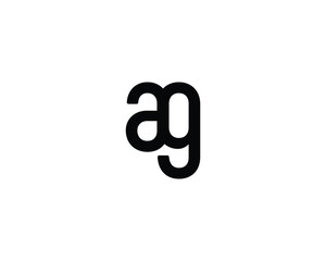 AG LOGO DESIGN VECTOR TEMPLATE