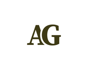 AG LOGO DESIGN VECTOR TEMPLATE