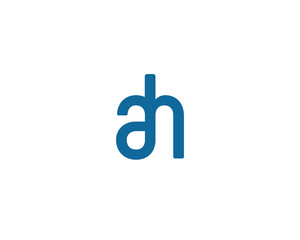 AH LOGO DESIGN VECTOR TEMPLATE