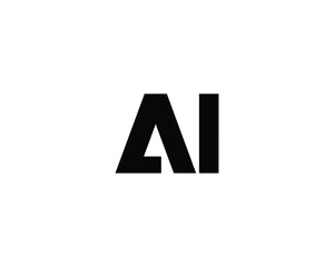 AI LOGO DESIGN VECTOR TEMPLATE