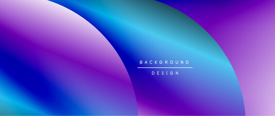 Circles and round shapes with gradients. Minimal abstract background, round geometric shapes, clean and structured design