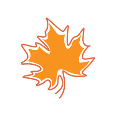 Maple leaf icon logo design
