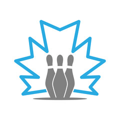 Maple leaf icon logo design