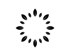 abstract flower logo