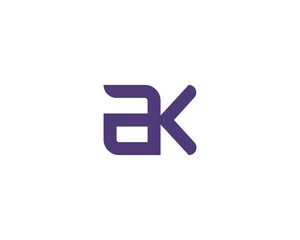 AK LOGO DESIGN VECTOR TEMPLATE