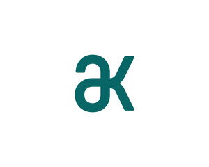 AK LOGO DESIGN VECTOR TEMPLATE