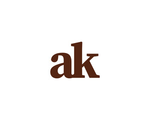 AK LOGO DESIGN VECTOR TEMPLATE