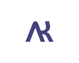 AK LOGO DESIGN VECTOR TEMPLATE