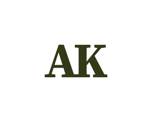 AK LOGO DESIGN VECTOR TEMPLATE