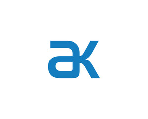 AK LOGO DESIGN VECTOR TEMPLATE