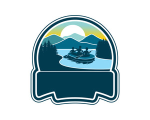 rafting logo design