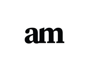 AM LOGO DESIGN VECTOR TEMPLATE
