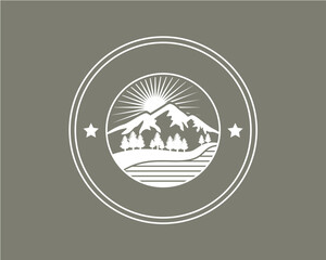 illustration of mountain logo