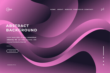 Elegant Abstract Pink Wave Background, Stunning Web Design Element or Digital Art Display