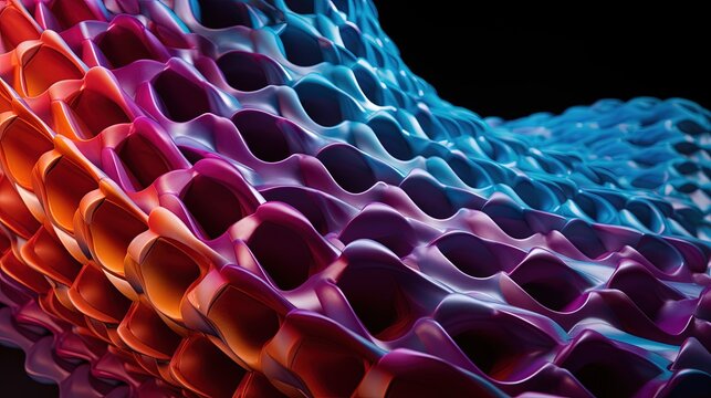 Programmable matter shape shifting materials dynamic structures solid color background