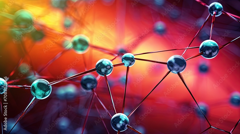 Aufkleber internet of bio nano things biological nanotechnology interconnected systems solid color background