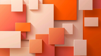 Peach & burnt orange Abstract presentation design background.