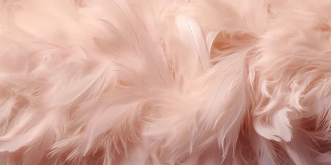 Zelfklevend Fotobehang pink ostrich feather background © Randall