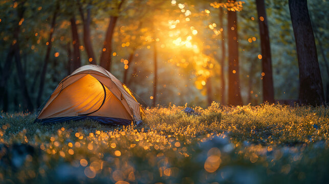 Tent In The Forest