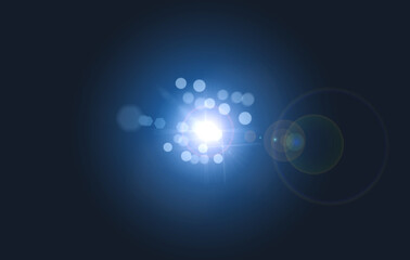 Lens flare background for design