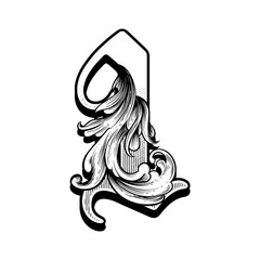 font vintage decorative