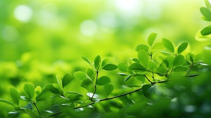 Fototapeta na wymiar Closeup beautiful nature view of green leaf on blurred greenery background in garden with copy space using as background natural green plants landscape, ecology, fresh wallpaper concept. Generative Ai