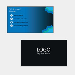 Modern luxury vector business card template.