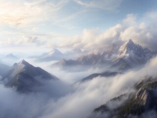 panorama of the mountains