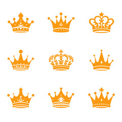 Vector of queen crown with simple and elegant style