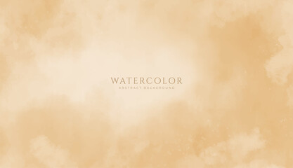 Abstract horizontal watercolor background. Neutral light colored empty space background illustration