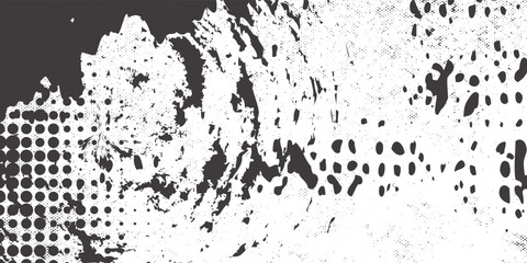 Grunge texture white and black. Sketch abstract to Create Distressed Effect. Overlay Distress grain monochrome design. Stylish modern background for different print products. Vector arts