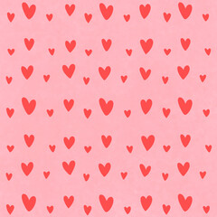 Big and small hearts background for Valentine's Day