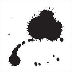 black ink blot