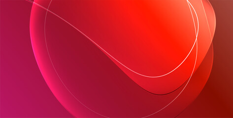 Colorful transparent flowing fluid shapes with glow effect geometric background. Wavy lines round forms. Vector illustration For Wallpaper, Banner, Background, Card, Book Illustration, landing page