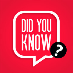 did you know modern background for discussion and advice