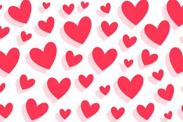 beautiful romantic love heart pattern backdrop for wrapping paper