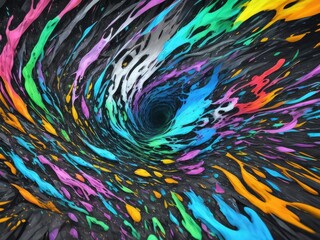 Mixed color fluid background design