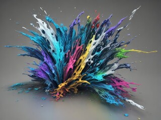 Mixed color fluid background design