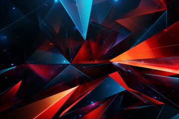 background abstract visual striking, Glowing geometric shapes with vibrant gradients in neon colors for a radiant and modern design, Bold diagonal contrasting color for a striking and dynamic design